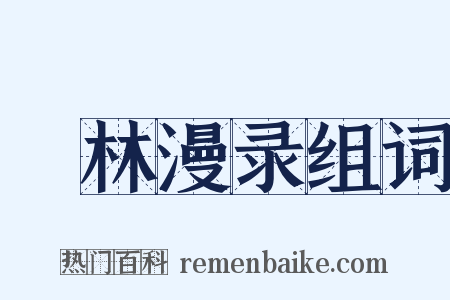 媿林漫录组词是什么意思的图片